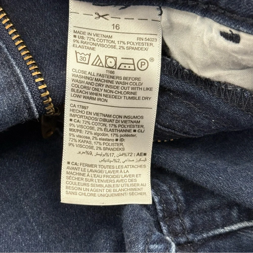 Old Navy Rockstar Super Skinny Ankle Jeans Womens Size 16 Blue Denim Frayed Hem - Picture 5 of 12